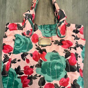 Marc by Marc Jacobs Standard Supply Pink Floral Print Quilted Nylon Tote Bag M